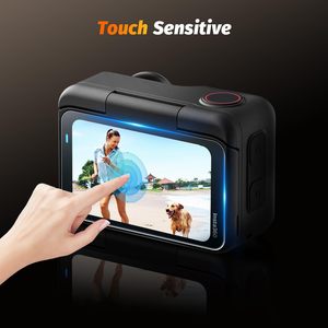 Amazear para DJI Osmo Action 6 incluye dos protectores de pantalla de vidrio templado y una tapa de lente de silicona resistente a los arañazos - Product Image 4