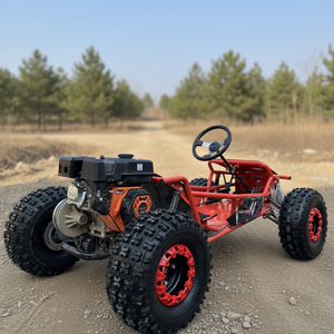 Nuevo Diseño de Karting Todoterreno con Pedales, Neumáticos Anchos de 8 Pulgadas, Capacidad de Carga de 200 kg, Motor de Gasolina de 212 cc y 4 Tiempos, Freno de Disco Hidráulico, Go <span class=keywords><strong>Kart</strong></span> <span class=keywords><strong>Cross</strong></span> para Adultos - Product Image 2