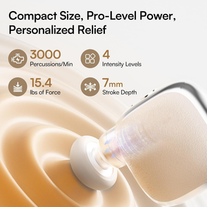 Práctica Pistola de Masaje Corporal Portátil USB Personalizable 2025, <span class=keywords><strong>Motor</strong></span> sin Escobillas, 4 Cabezales de Masaje, 4 Niveles de Velocidad, Recargable, 2-4 Horas - Product Image 6