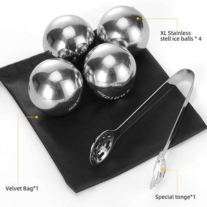 Ice Sphere Cubes Beverage Chilling Rock Whisky Stones Wieder verwendbare Kühlung Edelstahl Ice Balls für Whisky Beer Wine - Product Image 4