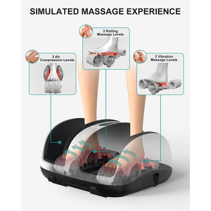 Máy mát xa chân Nekteck để lưu thông máu và giảm đau, Máy mát xa điện thông minh có chức năng nhiệt, rung nhào sâu - Product Image 6