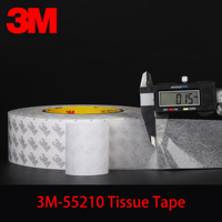 Ruban adhésif double face 3M 55210 authentique, ultra fin 0,1 mm, double revêtement, pour collage industriel, distributeur 3M