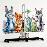 Imprimante murale hybride grand format automatique haute vitesse à jet d'encre UV avec tête d'impression I1600 pour impression murale verticale 3D
