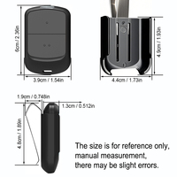 Télécommande de portail pour MITTO2 MITTO4 MITTO2M MITTO2A MITTO4A B RCB02 RCB04 KLEIO B RCA02 TRC1 TRC2 TRC3 433.92MHz Code roulant