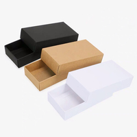 Chaussettes d'emballage personnalisées de marque primaire, emballage pliable, boîtes en papier kraft de 350g, avec couvercle, haute qualité