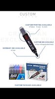 Marqueur effaçable à sec Bonvada en plastique et caoutchouc, rechargeable, avec logo personnalisé, encre bleue/noire durable, pointe 0,7/1,0 mm, vente en gros