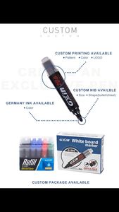 Marqueur pour tableau blanc rechargeable en gros, classique et durable, logo personnalisé - Product Image 3