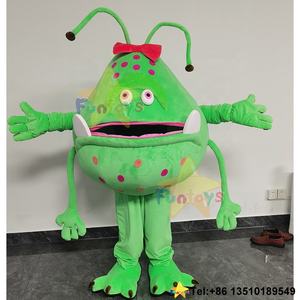 Funtoys Personalizar Bacterias Verdes Germen Alien Girl Mascot Costume Health Theme Virus <span class=keywords><strong>Anime</strong></span> Costume Carnival Fancy Dress para adultos - Product Image 2