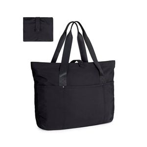 Sac fourre-tout d'été tendance pour femme avec logo personnalisé, grande poche, bandoulière en coton, fermeture éclair, grande poche personnalisée pour l'été - Product Image 3