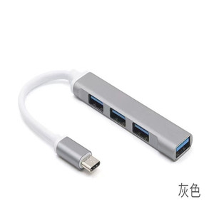 USB3.0 Hub <b>Mini</b> Aluminum Alloy 4 Port Type C Expansion Dock For Laptop Keyboard Mouse U Disk - Product Image 4