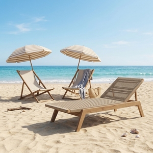 Les chaises longues modernes sont conçues pour le luxe et le confort en plein air, alliant style élégant avec des matériaux durables. - Product Image 3