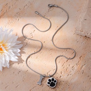 Collar con urna para cenizas de mascota con hueso de perro, de acero inoxidable, joyería de cremación, collar conmemorativo para cenizas de mascota - Product Image 4