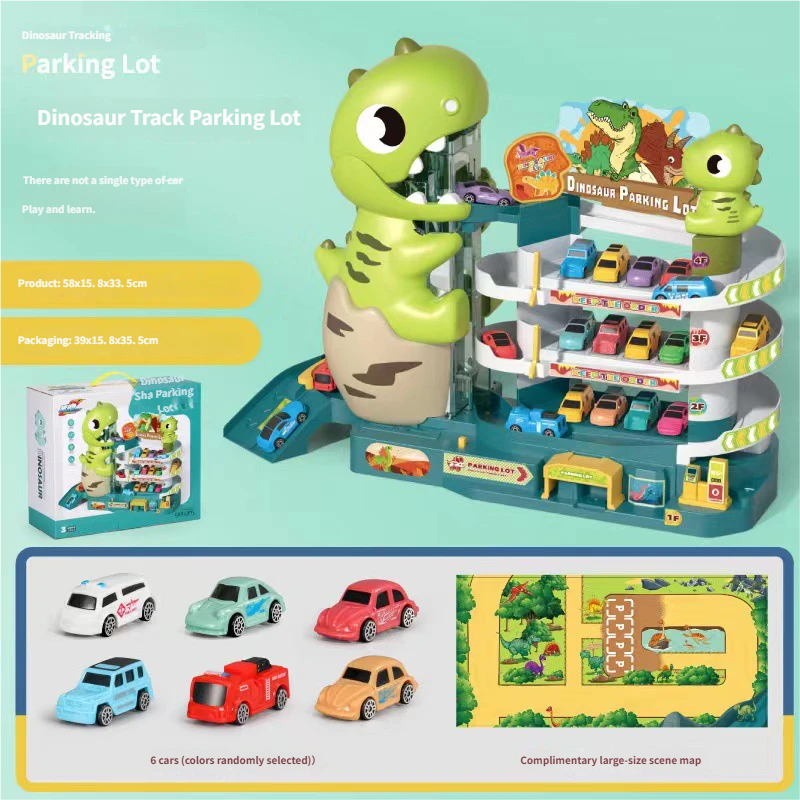 standard edition-dinosaur parking lot 6 cars