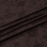 Tissu jacquard floral délicat en polyester tissé prêt à l'emploi pour robe de soirée et costume