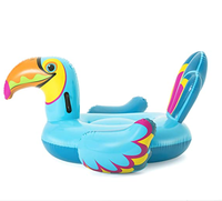 B03 F grand flotteur de piscine Toucan coloré PVC en forme d'oiseau gonflable salon de natation fête parfaite flottant et jouet de cavalier