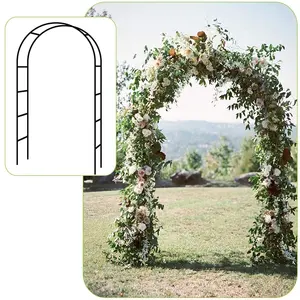 Fácil montar jardim suprimentos ao ar livre & casamento metal arco de jardim para escalada plantas