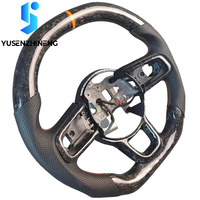Volant en carbone chauffant, plug-and-play, compatible avec Jeep Gladiator JT Rubicon Overland Mojave 2019-2026, compatible avec Wrangler JL JLU