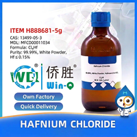 Chlorure d'hafnium(IV) (WIN-Q E-3260) de haute pureté à bon prix, conteneur en polypropylène 1 kg pour revêtement optique