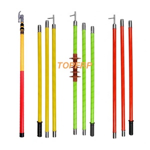 FRP Insulated Adjustable Fiberglass Telescopic Hot Sticks - Product Image 3