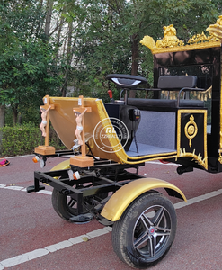 Drawn New Hearse Car Customize Funeral Coffin Cart Horse Carriage Carts Horse Carriage Trailer - Product Image 5