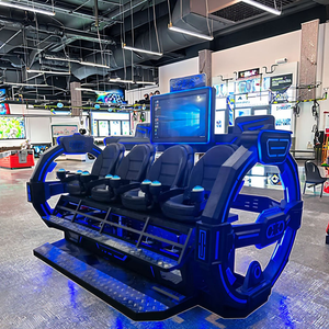 Super 9D VR All-In-One <span class=keywords><strong>Simulator</strong></span> Machine 2/3/4 Seat Egg Chair para multijugador interior VR Roller Coaster Game Metal Plastic - Product Image 5