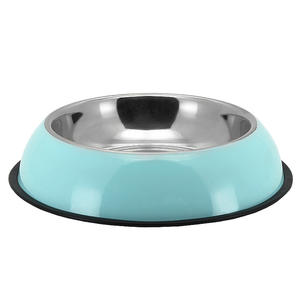 Yeni paslanmaz çelik köpek kase anti-damla aşınmaya dayanıklı kolay değil vurmak katı desen çevre dostu Modern tasarım tüm mevsim <span class=keywords><strong>Pet</strong></span> - Product Image 5