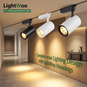 Projecteurs LED sur rail haute luminosité 10W 20W 30W pour bureau, magasin et maison, en aluminium noir et blanc - Product Image 6