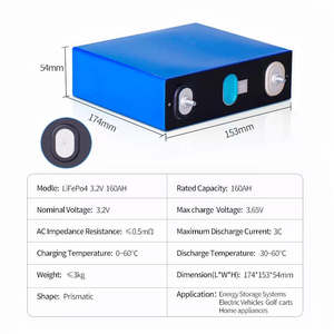 Lifepo4 Prismatische Batterij Lf160 Lfp <span class=keywords><strong>3</strong></span>.2V 160ah Lithium Ijzerfosfaatcel - Product Image 4