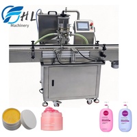 Machine de remplissage entièrement automatique à double tête à pompe à engrenages pour lotion corporelle, crème, sérum et émulsion