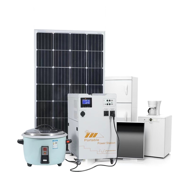 110V 220V Portable Power Station 3000W 5000W 6000W Solar Off-grid Lithium Battery Energy Generator 3KW 5KW 6KW Power System