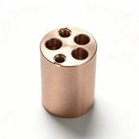 Colonnes en cuivre poreux CNC, cuivre violet, utilisées comme base conductrice pour les équipements, fabrication sur mesure en usine