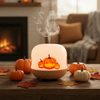 Diffuseur d'huiles essentielles à ultrasons avec logo personnalisé ODM OEM, design à thème d'Halloween, humidificateur d'air USB pour la maison, pour cadeau