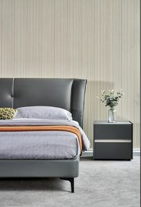 Bedroom Furniture New Design Double <strong>Beauty</strong> Modern King Size <strong>Bed</strong> Leather Luxury Stainless Steel Metal <strong>Beds</strong> for Home - Product Image 6