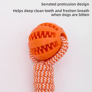 Jouet à mâcher pour chiens en caoutchouc écologique de grande taille, saveur poulet, 5 cm, nœud moderne, résistant aux morsures, jouet pour retriever, <span class=keywords><strong>collie</strong></span>, jouet pour les dents - Product Image 2