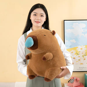 Muñeca de mocos retráctil de alta calidad, juguetes de peluche de pez globo bonitos, juguetes de peluche de conejillo de indias de agua Nerdy - Product Image 3