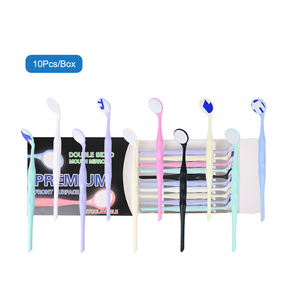 10 piezas/caja Espejos dentales individuales/dobles autoclavables de primera calidad para examen, reflector oral, blanqueamiento dental - Product Image 1