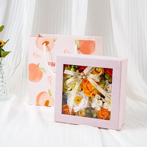 Juego de Regalo de Rosas de Jabón LANJO, Caja de Regalo Mediana, Duradera, Reutilizable, No Tóxica, con Serigrafía, para el Día de San Valentín - Product Image 6