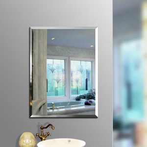 Wholesale Modern Plain Polished Large Frameless Round Rectangular Oval Beveled Bathroom <b>Mirrors</b> for Salon - Product Image 4