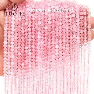 2-4mm Natural Stone Faceted Beads Loose Quartz Gemstone Crystal Stone Beads for Diy Bracelet Necklace Jewelry Making - Product Image 5
