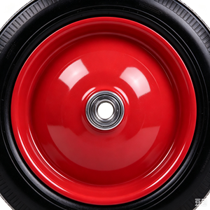 Solid Rubber <b>Wheel</b> Puncture Proof Flat Free <b>Wheel</b> For Hand Truck Trolley Wheelbarrow - Product Image 2