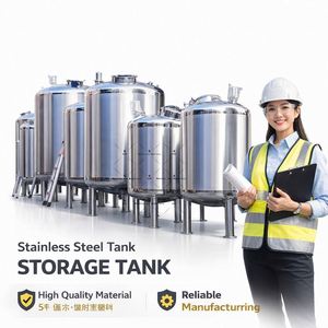 Réservoir de stockage en acier inoxydable 5000 litres 10000 litres 15000 litres 20000 litres pour huile d'olive destiné aux usines alimentaires - Product Image 2