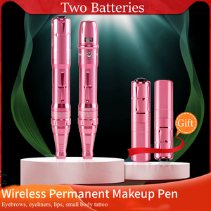 Máquina <span class=keywords><strong>Profesional</strong></span> de Tatuaje Cosmético para Cejas y Labios, Inalámbrica, Recargable, de Acero Inoxidable, para Microblading - Product Image 4