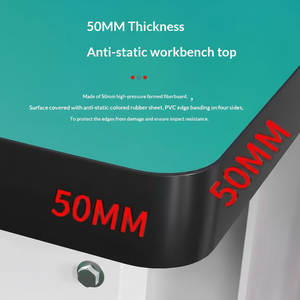 Table de travail robuste pour atelier, table antistatique pour usine, laboratoire, table d'opération, table de maintenance composite, modèle 150 - Product Image 5