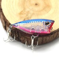 Leurre Micro Popper ALPHA 4cm 3.3g en ABS, flottant, pour la pêche ultra-légère au bar et à la truite en eau douce