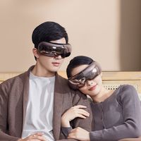 Masseur oculaire à pression d'air, vibrations, chaud/froid, avec compresse chauffante, masque de soin des yeux visible et musique