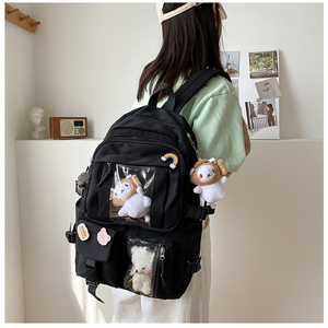 Hot Sale <b>Large</b> Capacity Korean Version Girls <b>Backpack</b> Cute Japanese Campus Style with Casual Look for Students Laptop Users - Product Image 1