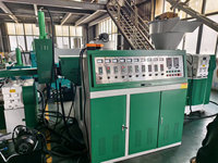 Machine de recyclage de granulés plastiques PE PP PC à refroidissement par eau à double étage haute vitesse SJ130-120