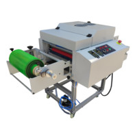 Machine de couchage semi-automatique à lampe UV de 12 pouces, type sur pied, 3000W/4.5KW, 0-10m/min pour vernis UV post-presse