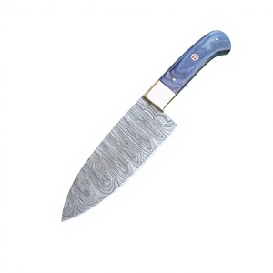 Couteau de chef japonais Gyuto en acier Damas éco-responsable fait main, vente en gros, pour usage quotidien en cuisine, couteau Santoku avec manche en bois - Product Image 1