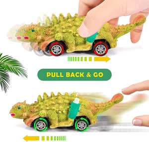 2 в 1 развивающий Набор для рисования динозавров и оттягивания автомобилей из ПВХ, игрушки для рисования и рукоделия для детей, подарки - Product Image 4